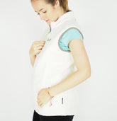 Womens Jack Wolfskin Winnipeg 1702911 White Sand Zip Up Fleece Bodywormer Vest